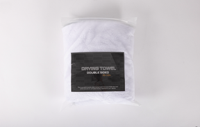 Large double sided drying towel - white