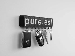 Key holder with magnetic trays