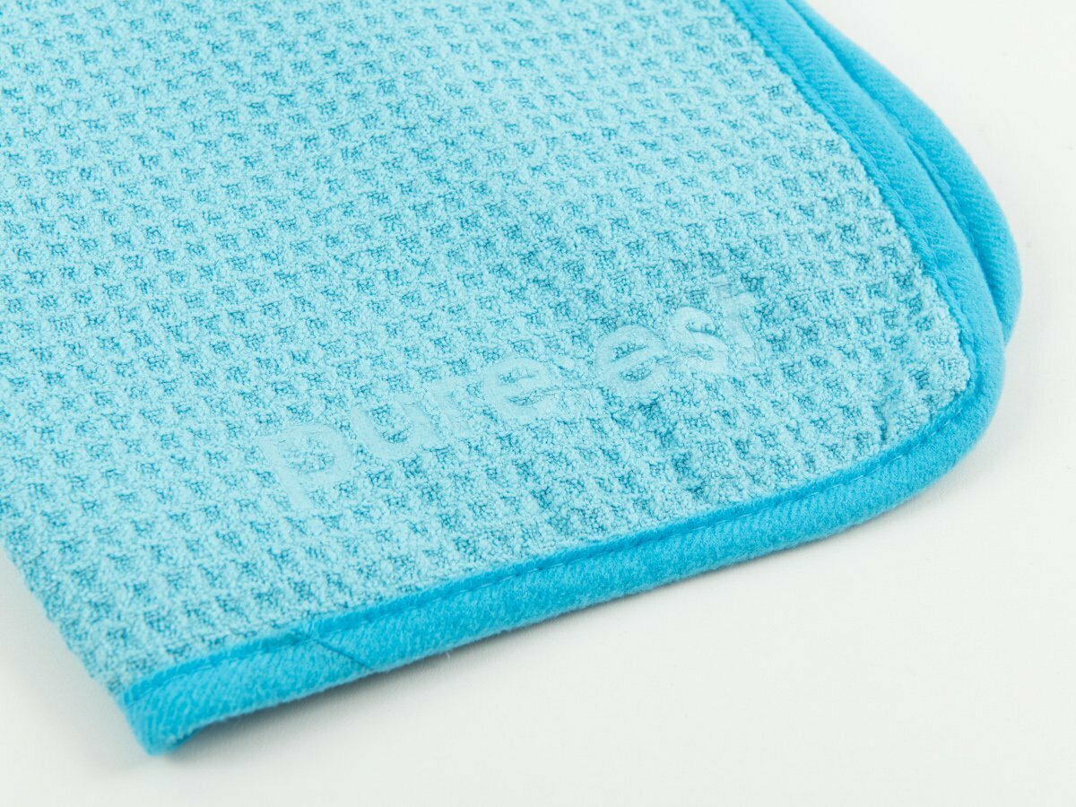 Pureest waffle weave towel - Light Blue