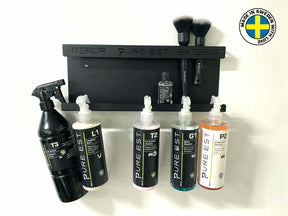 Wall mount for bottles and brushes